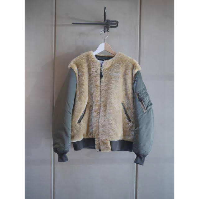 【HYKE】FLIGHT FAUX SHEARLING JACKET