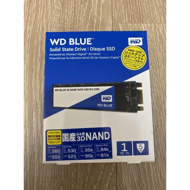 SanDisk(サンディスク)のWestern Digital WD Blue 1TB M2 2280 SSD スマホ/家電/カメラのPC/タブレット(PCパーツ)の商品写真