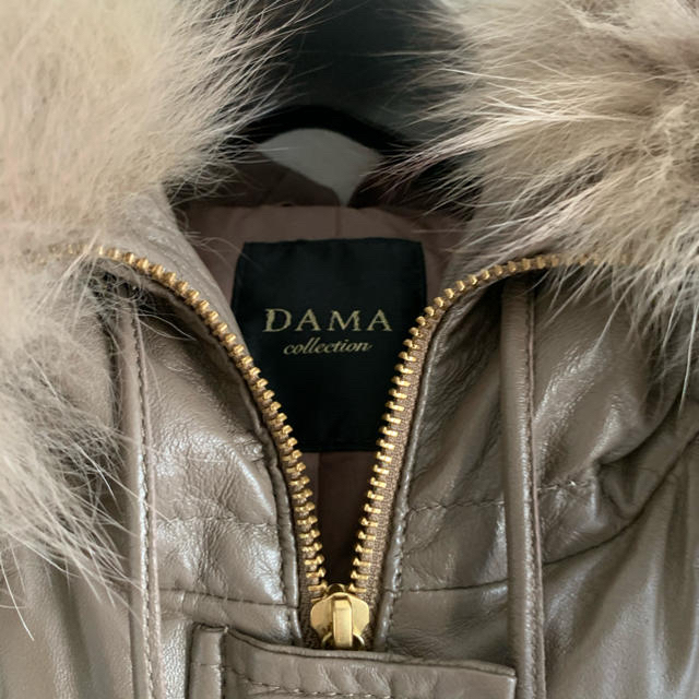 dinos(ディノス)の本革　レザー　ダウンコート ディノス　DAMA dinos 羊革　ダウンコート レディースのジャケット/アウター(毛皮/ファーコート)の商品写真