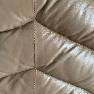 DAMAダーマセレブダウンコート本毛皮フォックス襟付きブラウン羊革手袋