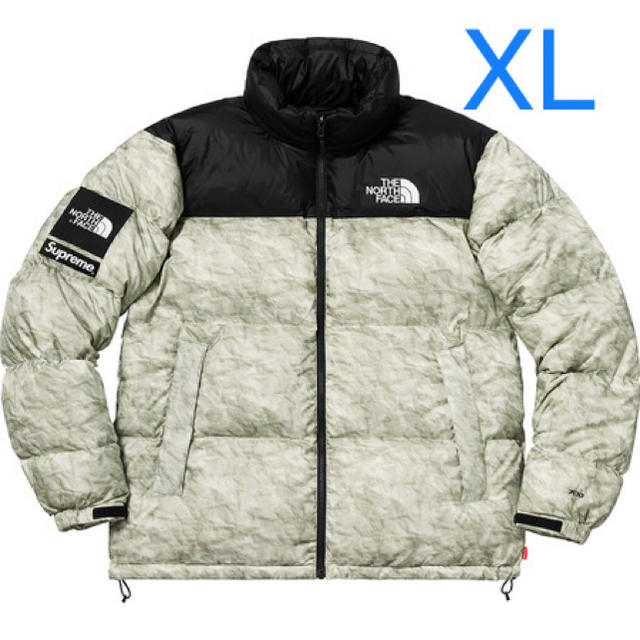 XL Supreme North Face Paper Nuptse ヌプシ