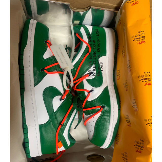NIKE × OFF-WHITE DUNK LOW GREEN 27.5cm