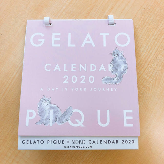 gelato pique(ジェラートピケ)のジェラピケ　2020年　カレンダー インテリア/住まい/日用品の文房具(カレンダー/スケジュール)の商品写真