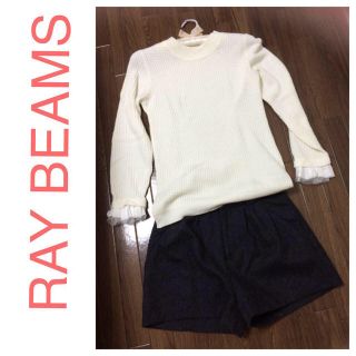 ビームス(BEAMS)のRAYBEAMS袖フリルトップス(ニット/セーター)