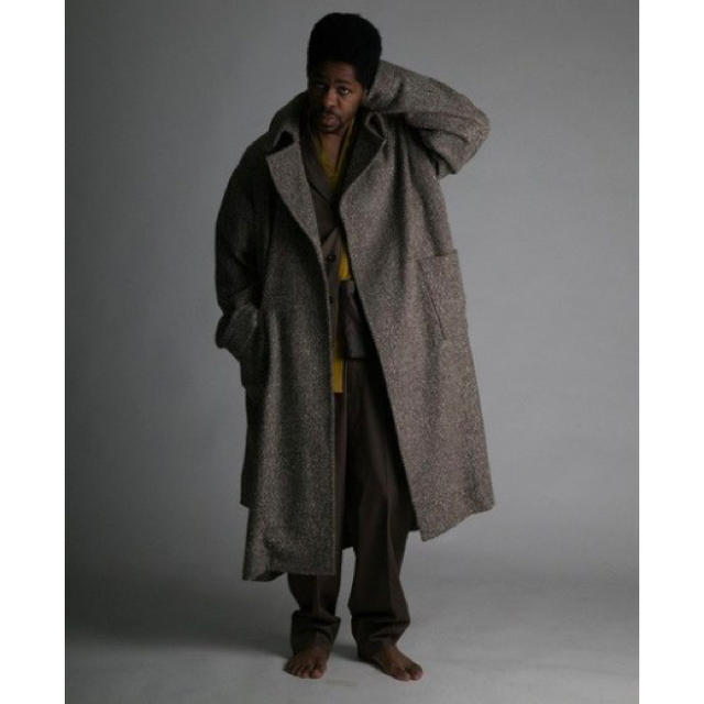 ATHA 19aw tweed nep maxi coat