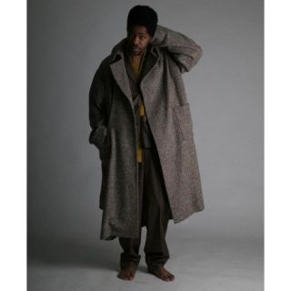 ATHA 19aw tweed nep maxi coat(チェスターコート)