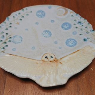 うつわやみたす ふくろう たぬき つばめ プレート