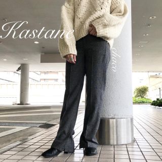 カスタネ(Kastane)の新作❄️¥7150【Kastane】ネップスラックスパンツ (カジュアルパンツ)