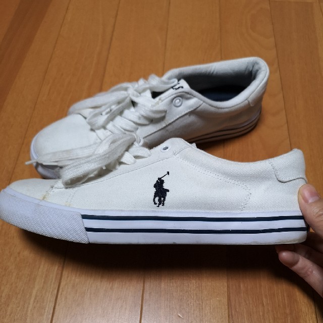 POLO RALPH LAUREN(ポロラルフローレン)のポロラルフローレン Polo Ralph Lauren スニーカー 白 レディースの靴/シューズ(スニーカー)の商品写真