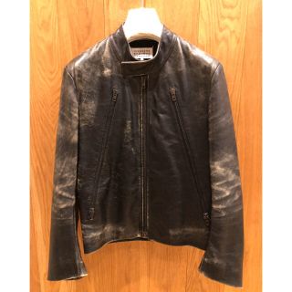 マルタンマルジェラ(Maison Martin Margiela)の新品同様Maison Martin Margiela ハの字 ライダース(ライダースジャケット)