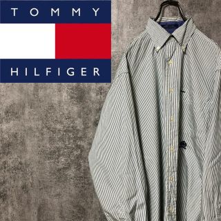 トミーヒルフィガー(TOMMY HILFIGER)の【りんご様専用☆】トミーヒルフィガー☆オールド刺繍ボタンダウンストライプシャツ(シャツ)