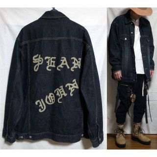 ショーンジョン(Sean John)のSean John ショーンジョン 90s 00s ブラックデニムジャケット (Gジャン/デニムジャケット)