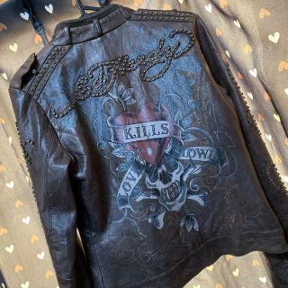 エドハーディー(Ed Hardy)の ふくすけ様専用。(レザージャケット)