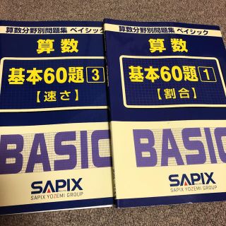 算数分野別問題集ベイシック基本60題(語学/参考書)