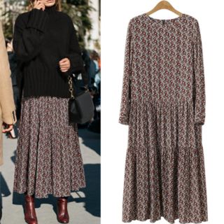 ザラ(ZARA)の再入荷❤️花柄　ロング　ワンピース(ロングワンピース/マキシワンピース)