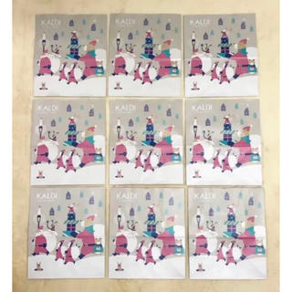 カルディ(KALDI)のカルディ紙袋 2019 冬 クリスマスバージョン 9枚(ショップ袋)