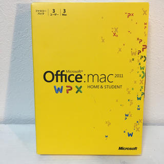 マイクロソフト(Microsoft)のOffice Mac 2011(PC周辺機器)