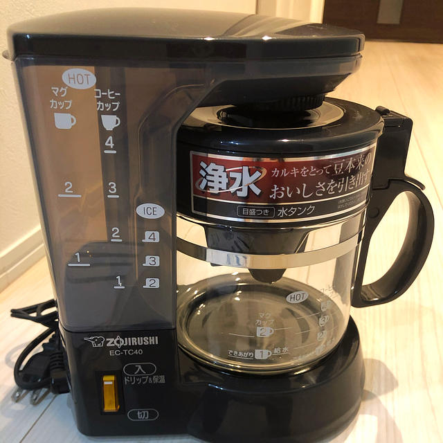 象印(ゾウジルシ)の美品☆象印ZOJIRUSHI　コーヒーメーカー　珈琲通 スマホ/家電/カメラの調理家電(コーヒーメーカー)の商品写真