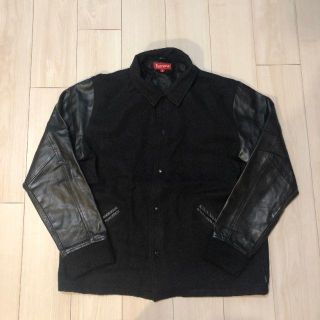 シュプリーム(Supreme)のSupreme Varsity Jacket　レザー　ジャケット XL(レザージャケット)