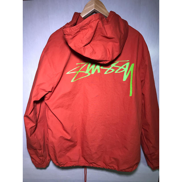 STUSSY コットンプルオーバー パーカー オレンジ M