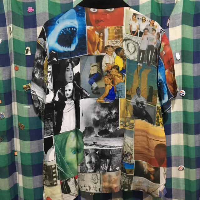 fucking awesome collage rayon shirt L 3