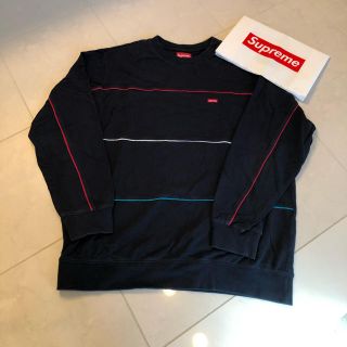 シュプリーム(Supreme)のsupreme piping pique crewneck l/s ロンT(Tシャツ/カットソー(七分/長袖))