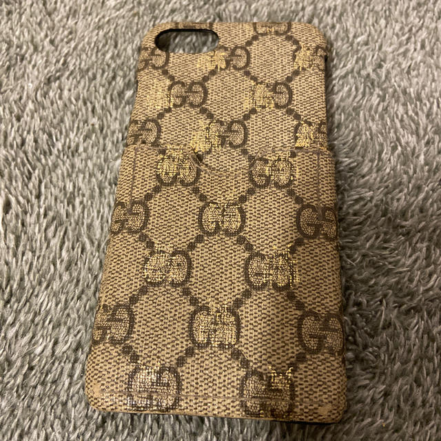 Gucci - 訳あり★確実本物★GUCCI★グッチ★iPhone7ケース★bee柄★ズッカ柄の通販