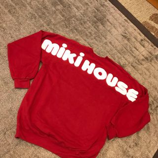 mikihouse - (期間ミキハウス トレーナー 再プリント済みあずき色レア ...