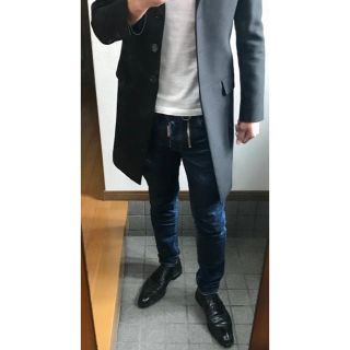 DSQUARED2 - 46 チェスター スーツ コート 黒 DSQUARED2 ディー