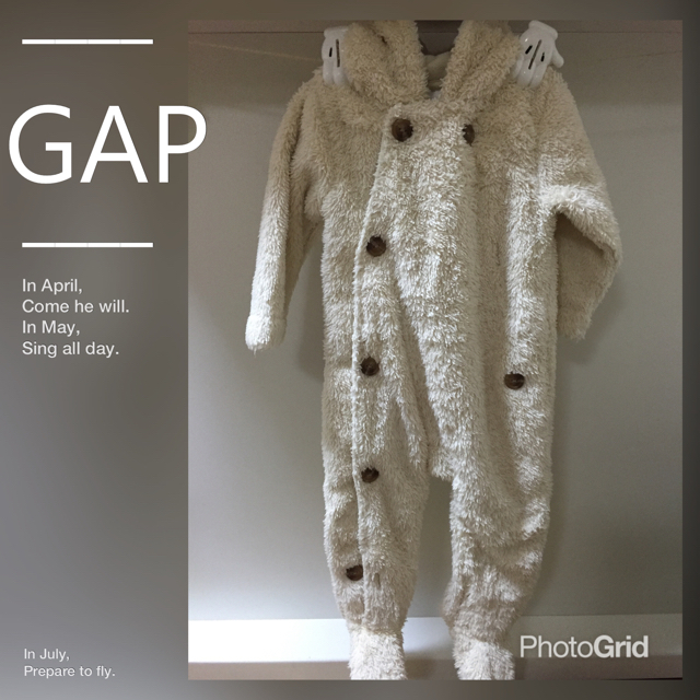 babyGAP(ベビーギャップ)のmiki!i様  GAP綿ニットカバーオ キッズ/ベビー/マタニティのベビー服(~85cm)(カバーオール)の商品写真