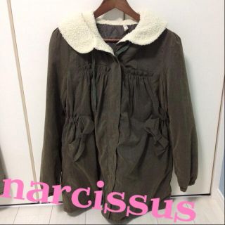 narcissus ボアモッズコート(モッズコート)