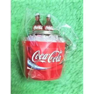 ミニチュア★コカコーラ２本★クーラーボトル★キーホルダー★(キーホルダー)