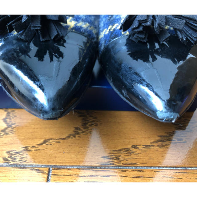 DIANA(ダイアナ)の●のんびり屋さん様専用●ダイアナ チェックツイード タッセル ローファー レディースの靴/シューズ(ローファー/革靴)の商品写真