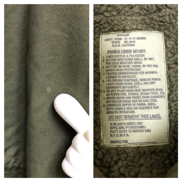 良品 CAB CLOTHING キャブクロージング M-51 モッズコート Mの 良品 CAB CLOTHING キャブクロージング M-51 モッズコート Mの