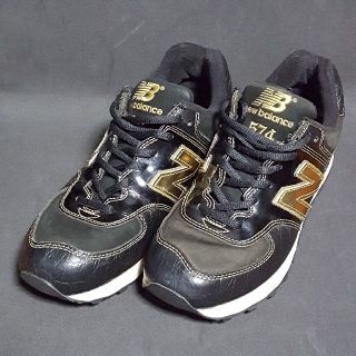 ニューバランス(New Balance)のNEW BLANCE 574 BLACK MIC　ニューバランス(スニーカー)