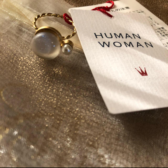 新品未使用！HUMAN WOMANの素敵な指輪♡