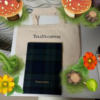 タリーズコーヒー(TULLY'S COFFEE)のTULLY'S ミニトートバッグ&ノートブック(トートバッグ)