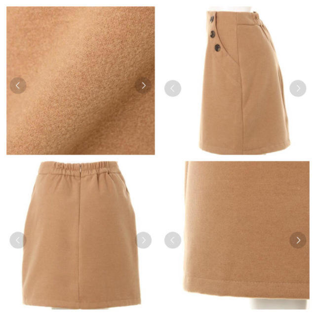 INGNI(イング)のフェイク ウール 台形 スカート  INGNI レディースのスカート(ミニスカート)の商品写真