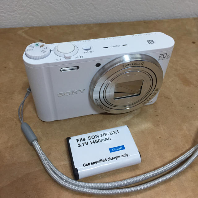 コンパクトデジタルカメラSONY DSC-WX350  ホワイト  動作品