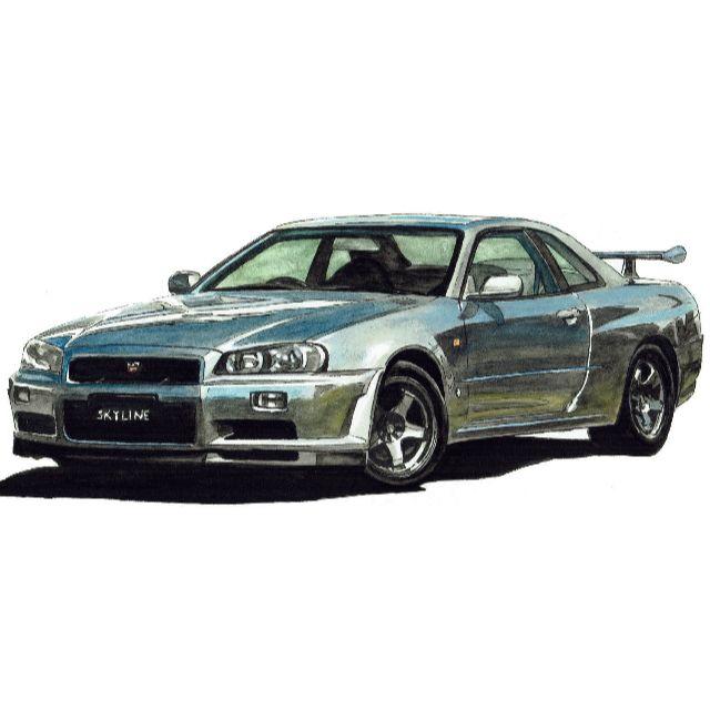 NC-262 GT-R R34/C210限定版画 直筆サイン額装●作家 平右ヱ門 エンタメ/ホビーの美術品/アンティーク(版画)の商品写真