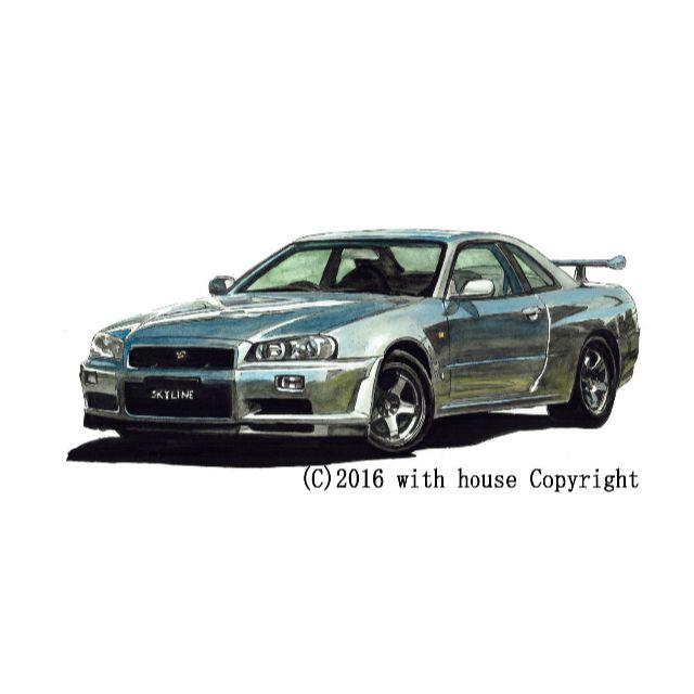 NC-263 GT-R R34限定版画 直筆サイン額装●作家 平右ヱ門 エンタメ/ホビーの美術品/アンティーク(版画)の商品写真