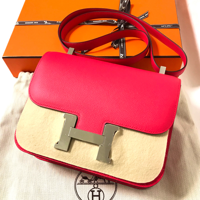 Hermes - HERMES コンスタンス24 ローズエクストリーム シルバー金具の通販 by macaron｜エルメスならラクマ