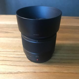 パナソニック(Panasonic)の美品panasonic G25mm f1.7 マイクロフォーサーズ(レンズ(単焦点))