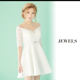 ジュエルズ(JEWELS)のJewels ジュエルズ レースリブフレアワンピ Mサイズ 新品未使用(ナイトドレス)