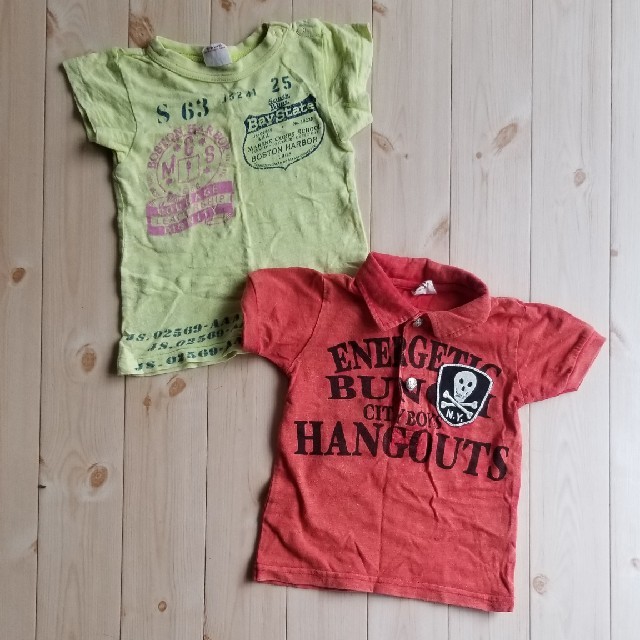 JUNK STORE(ジャンクストアー)の半袖シャツ2枚 キッズ/ベビー/マタニティのキッズ服男の子用(90cm~)(Tシャツ/カットソー)の商品写真