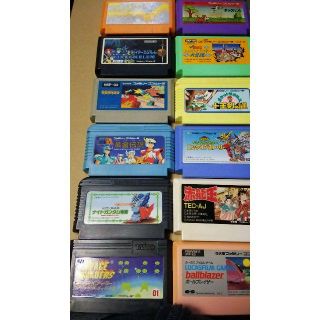 ファミリーコンピュータ(ファミリーコンピュータ)のファミコンソフト12本セット+オマケ(福袋)(家庭用ゲームソフト)