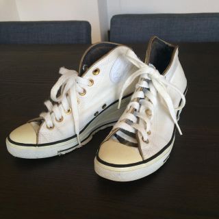 コンバース(CONVERSE)のコンバース✨白ヒール(スニーカー)