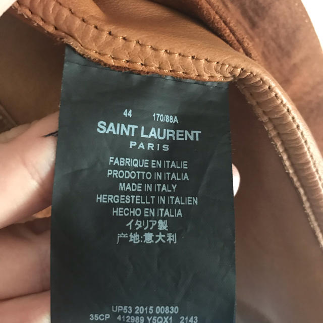 Saint Laurent(サンローラン)のSAINT LAURENT PARIS フリンジスウェードジャケット メンズのジャケット/アウター(レザージャケット)の商品写真