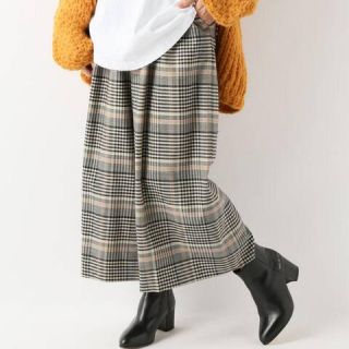 ジャーナルスタンダード(JOURNAL STANDARD)のJOURNAL STANDARD ウールフラノチェッククロップドワイドパンツ(カジュアルパンツ)