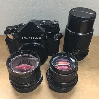 ペンタックス(PENTAX)のPENTAX 67 TTL 後期モデル  105mmレンズ3本セット 動作品(フィルムカメラ)